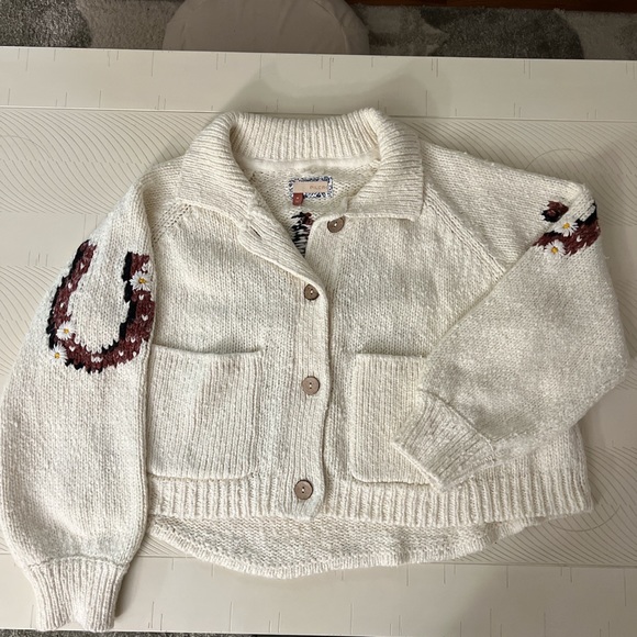 Anthropologie Pilcro horse sweater jacket - Picture 2 of 5